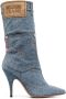 MOSCHINO JEANS Denim laarzen Blauw - Thumbnail 1