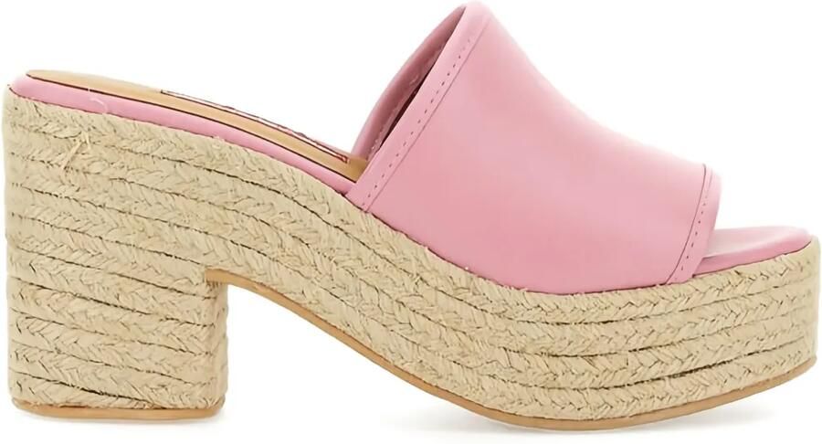 MOSCHINO JEANS Espadrilles met plateauzool Roze
