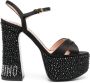 Moschino Jery sandalen verfraaid met kristallen Zwart - Thumbnail 1