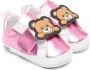 Moschino Kids Babyschoenen met teddybeerpatch Roze - Thumbnail 1