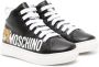 Moschino Kids Leren sneakers Zwart - Thumbnail 1