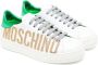 Moschino Kids Sneakers verfraaid met logo Wit - Thumbnail 1