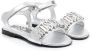 Moschino Kids Sandalen met logo Zilver - Thumbnail 1