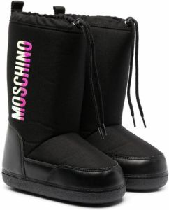 Moschino Kids Snow boots met trekkoord Zwart