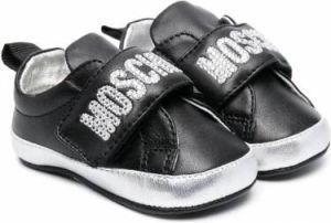 Moschino Kids Sneakers met klittenband Zwart