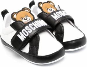 Moschino Kids Sneakers met beerprint Wit