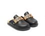 Moschino Kids Sandalen met logo Zwart - Thumbnail 1