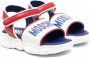 Moschino Kids Sandalen met logoprint Wit - Thumbnail 1