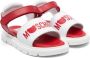 Moschino Kids Sandalen met logoprint Wit - Thumbnail 1