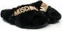 Moschino Kids Sandalen van imitatiebont Zwart - Thumbnail 1