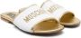 Moschino Kids Sandalen verfraaid met logo Goud - Thumbnail 1