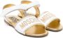 Moschino Kids Sandalen verfraaid met logo Wit - Thumbnail 1