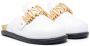 Moschino Kids Slippers met logoplakkaat Wit - Thumbnail 1