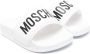Moschino Kids Slippers met open neus Wit - Thumbnail 1