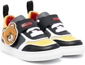 Moschino Kids Sneakers met colourblocking Zwart