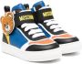 Moschino Kids Sneakers met colourblocking Zwart - Thumbnail 1