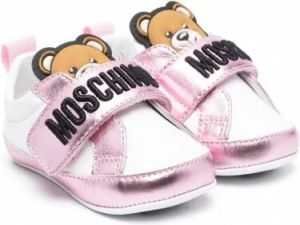 Moschino Kids Sneakers met klittenband Roze