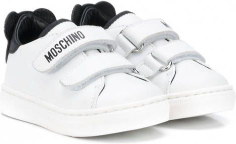 Moschino Kids Sneakers met teddybeer patch Wit