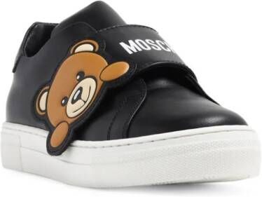 Moschino Kids Sneakers met teddybeerpatch Zwart