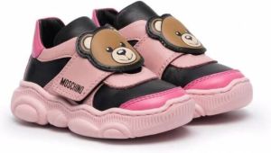 Moschino Kids Sneakers met teddybeerpatroon Roze