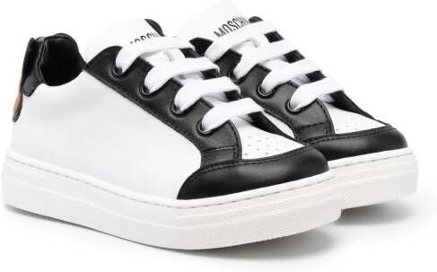 Moschino Kids Sneakers met vlakken Wit