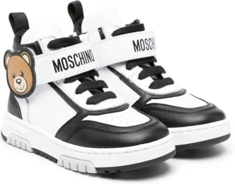 Moschino Kids Teddy Bear high-top sneakers Wit