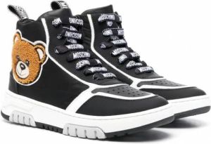 Moschino Kids Teddy Bear high-top sneakers Zwart