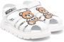 Moschino Kids Leren sandalen Wit - Thumbnail 1