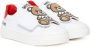 Moschino Kids Teddy Bear leren sneakers Wit - Thumbnail 1