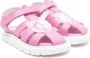 Moschino Kids Teddy Bear leren sandalen Roze - Thumbnail 1