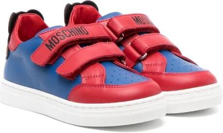 Moschino Kids Teddy Bear low-top sneakers Rood