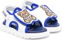 Moschino Kids Leren sandalen Wit - Thumbnail 1