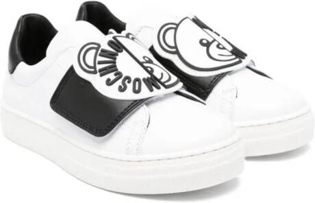 Moschino Kids Sneakers met teddybeerprint Wit