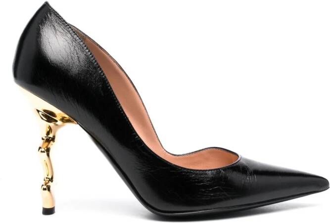 Moschino Leren pumps Zwart