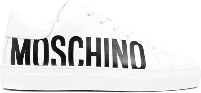 Moschino Leren sneakers Wit