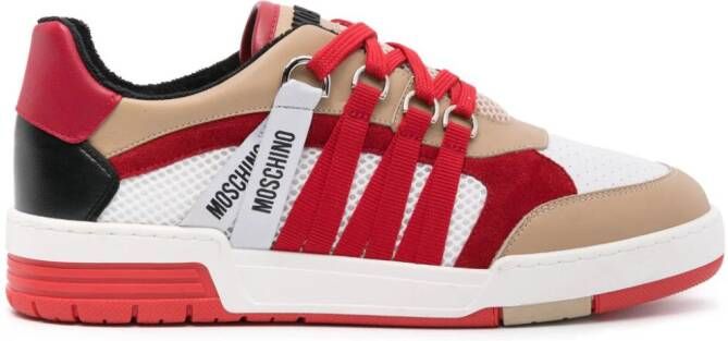 Moschino Leren sneakers Wit