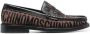Moschino Loafers met logo patroon Zwart - Thumbnail 1