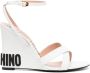 Moschino Sandalen met sleehak Wit - Thumbnail 1