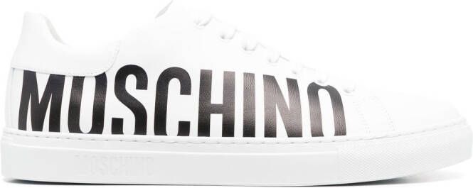 Moschino Sneakers met logo Wit