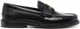 Moschino Loafers met logoplakkaat Zwart - Thumbnail 1