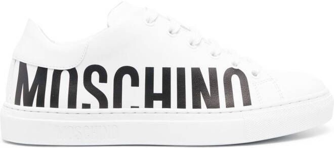 Moschino Sneakers met logoprint Wit
