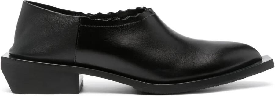 Moschino 40 mm loafers met Cubaanse hak Zwart