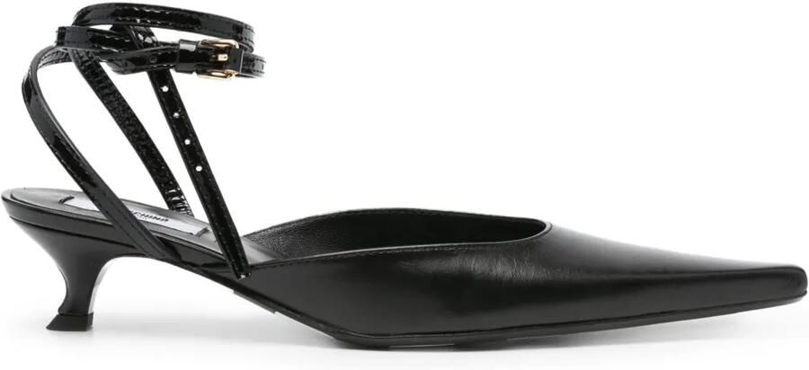 Moschino 40 mm pumps met puntige neus Zwart