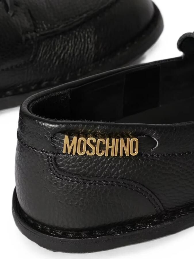 Moschino Adrian logo-plaque loafers Zwart - Foto 2