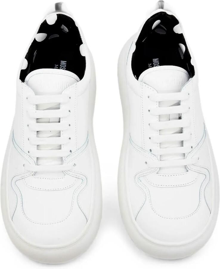 Moschino Becco square-toe sneakers Wit - Foto 2