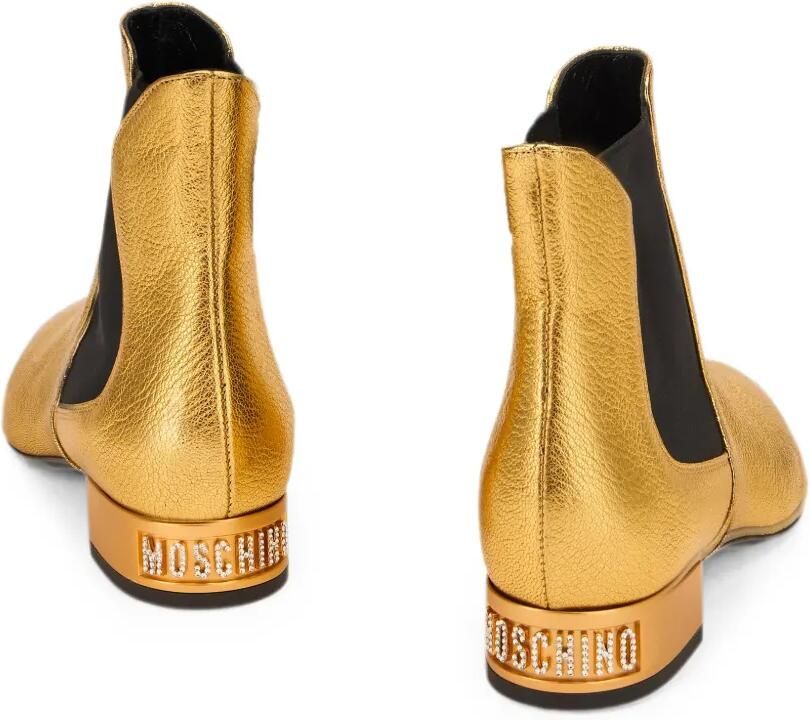 Moschino Chelsea laarzen met logoplakkaat Goud - Foto 2