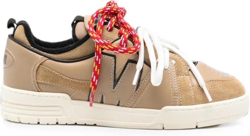 Moschino Chemo sneakers met vlakken Beige