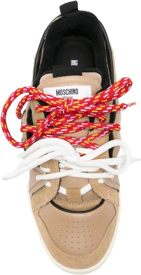 Moschino Chemo sneakers met vlakken Beige - Foto 4
