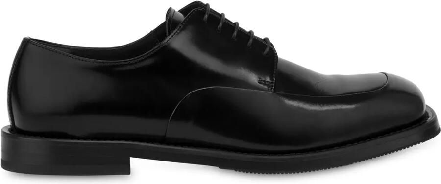 Moschino Derby schoenen van geborsteld leer Zwart