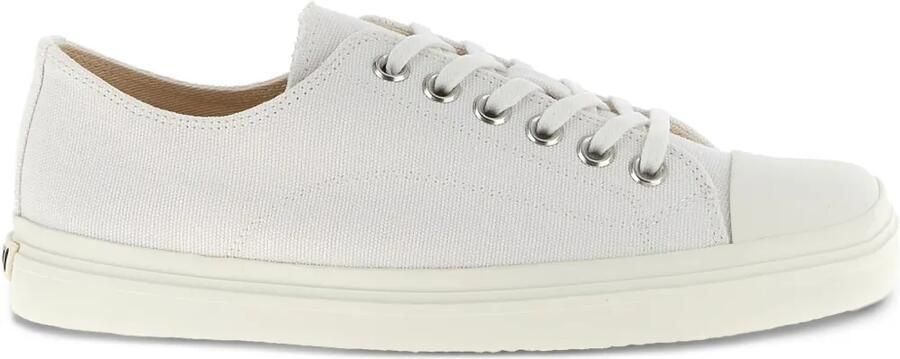 Moschino Edge canvas sneakers met vierkante neus Wit